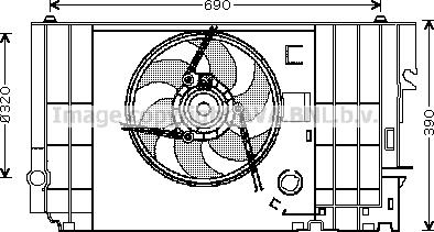 Prasco CN7546 - Ventilator, hladjenje motora www.molydon.hr