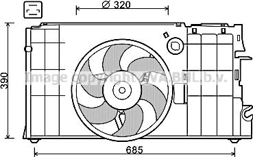 Prasco CN7548 - Ventilator, hladjenje motora www.molydon.hr