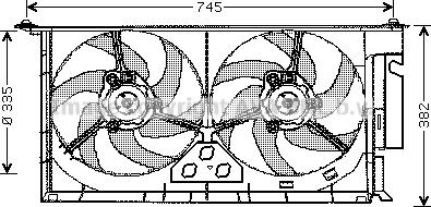 Prasco CN7543 - Ventilator, hladjenje motora www.molydon.hr