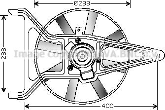 Prasco CN7542 - Ventilator, hladjenje motora www.molydon.hr