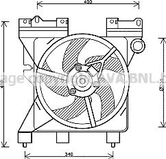 Prasco CN7547 - Ventilator, hladjenje motora www.molydon.hr