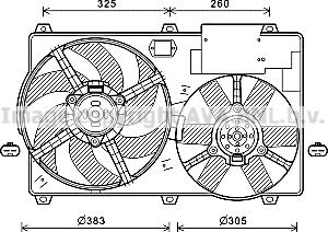 Prasco CN7554 - Ventilator, hladjenje motora www.molydon.hr