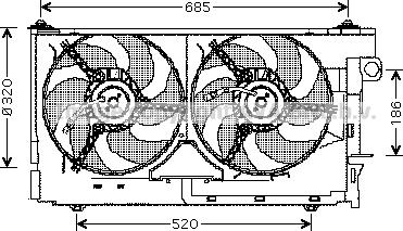 Prasco CN7518 - Ventilator, hladjenje motora www.molydon.hr