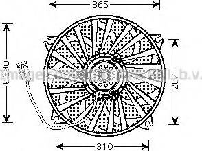 Prasco CN7535 - Ventilator, hladjenje motora www.molydon.hr