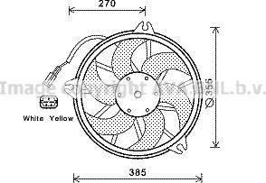 Prasco CN7536 - Ventilator, hladjenje motora www.molydon.hr