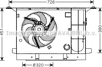 Prasco CN7537 - Ventilator, hladjenje motora www.molydon.hr