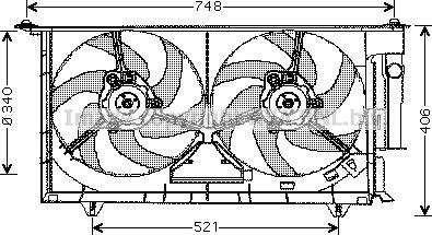 Prasco CN7525 - Ventilator, hladjenje motora www.molydon.hr