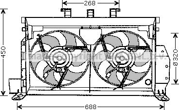 Prasco CN7521 - Ventilator, hladjenje motora www.molydon.hr