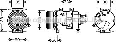 Prasco CNK256 - Kompresor, klima-Uređaj www.molydon.hr