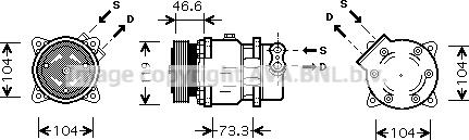 Prasco CNK218 - Kompresor, klima-Uređaj www.molydon.hr