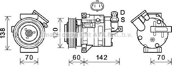 Prasco CTK052 - Kompresor, klima-Uređaj www.molydon.hr