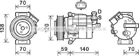 Prasco CTK065 - Kompresor, klima-Uređaj www.molydon.hr