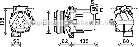 Prasco DNK342 - Kompresor, klima-Uređaj www.molydon.hr