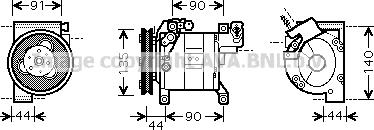 Prasco DNK323 - Kompresor, klima-Uređaj www.molydon.hr