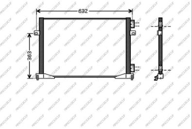 Prasco DS950C003 - Kondenzator, klima-Uređaj www.molydon.hr