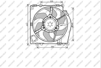 Prasco DS011F001 - Ventilator, hladjenje motora www.molydon.hr