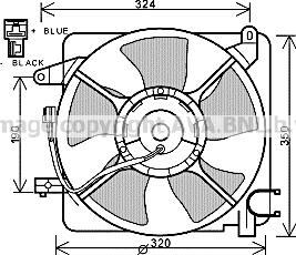 Prasco DW7519 - Ventilator, hladjenje motora www.molydon.hr