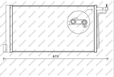 Prasco FD428C001 - Kondenzator, klima-Uređaj www.molydon.hr