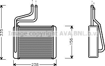 Prasco FD6286 - Izmjenjivač topline, grijanje unutrasnjeg prostora www.molydon.hr