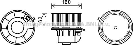 Prasco FD8499 - Elektromotor, ventilator kabine/unutrasnjeg prostora www.molydon.hr