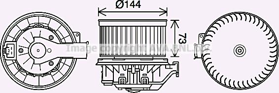 Prasco FD8632 - Elektromotor, ventilator kabine/unutrasnjeg prostora www.molydon.hr