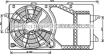 Prasco FD7547 - Ventilator, hladjenje motora www.molydon.hr