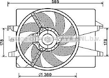 Prasco FD7551 - Ventilator, hladjenje motora www.molydon.hr