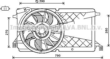 Prasco FD7566 - Ventilator, hladjenje motora www.molydon.hr