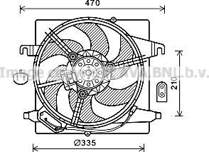 Prasco FD7567 - Ventilator, hladjenje motora www.molydon.hr