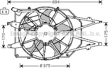 Prasco FD7532 - Ventilator, hladjenje motora www.molydon.hr