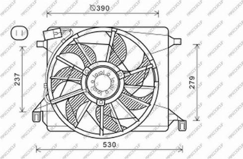 Prasco FD715F002 - Ventilator, hladjenje motora www.molydon.hr