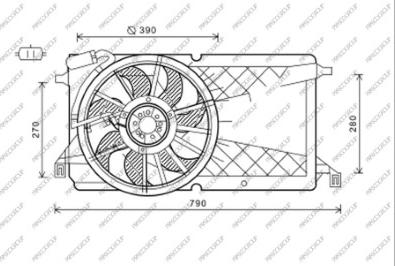 Prasco FD717F001 - Ventilator, hladjenje motora www.molydon.hr