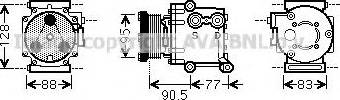 Prasco FDK434 - Kompresor, klima-Uređaj www.molydon.hr