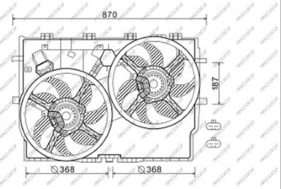 Prasco FT930F004 - Ventilator, hladjenje motora www.molydon.hr