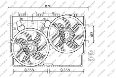 Prasco FT930F001 - Ventilator, hladjenje motora www.molydon.hr