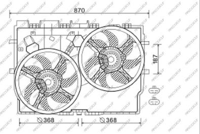 Prasco FT930F002 - Ventilator, hladjenje motora www.molydon.hr