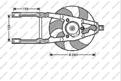 Prasco FT019F002 - Ventilator, hladjenje motora www.molydon.hr