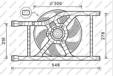 Prasco FT030F004 - Ventilator, hladjenje motora www.molydon.hr