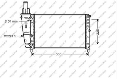 Prasco FT132R002 - Hladnjak, hladjenje motora www.molydon.hr