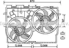 Prasco FT7584 - Ventilator, hladjenje motora www.molydon.hr