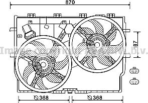 Prasco FT7586 - Ventilator, hladjenje motora www.molydon.hr