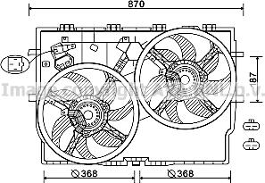 Prasco FT7587 - Ventilator, hladjenje motora www.molydon.hr