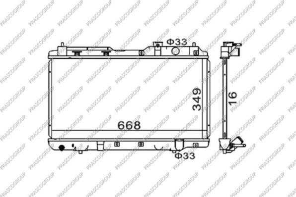 Prasco HD820R001 - Hladnjak, hladjenje motora www.molydon.hr