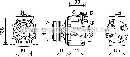 Prasco HDK310 - Kompresor, klima-Uređaj www.molydon.hr