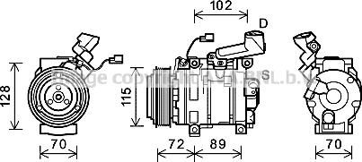 Prasco HDK270 - Kompresor, klima-Uređaj www.molydon.hr