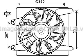 Prasco HY7560 - Ventilator, hladjenje motora www.molydon.hr