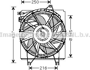 Prasco HY7503 - Ventilator, hladjenje motora www.molydon.hr