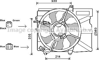 Prasco HY7525 - Ventilator, hladjenje motora www.molydon.hr