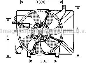 Prasco HY7526 - Ventilator, hladjenje motora www.molydon.hr