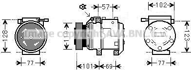 Prasco HYAK222 - Kompresor, klima-Uređaj www.molydon.hr